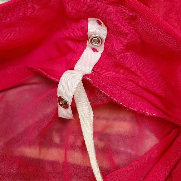 NAH NAH COLLECTION BELTED PINK DRESS SIZE 12 WITH SHEER LONG SLEEVE - Picture 8 of 12